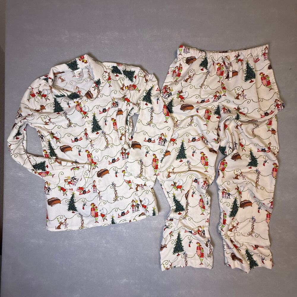 Girls Hanna Andersson The Grinch Stole Christmas PJs - pajamas xmas size 14/16